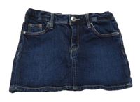 Tmavomodrá rifľová sukňa H&M