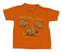 Oranžové tričko s medvedíkmi