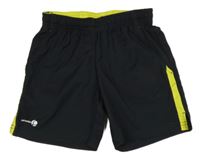 Čierne tenisové funkčné kraťasy s pruhmi Artengo