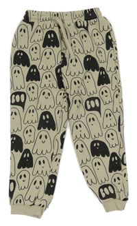 Béžové tepláky s duchy Tu