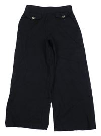 Čierne culottes teplákové nohavice Dopodopo