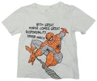Biele tričko so Spider-manem H&M