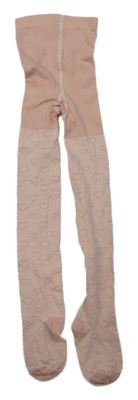 Světlerůžové punčocháče se srdíčky H&M