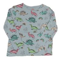 Svetlomodré tričko s dinosaurami F&F