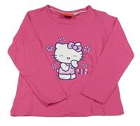 Tmavorůžové triko s Kitty Sanrio