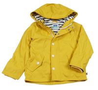 Tmavožltá nepromokavá jarná bunda s kapucňou OKaïdi