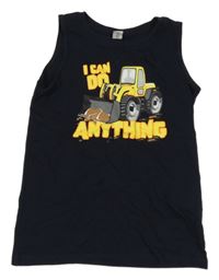 Čierne tielko s bágrom dopodopo