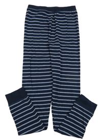 Tmavomodro-modré pruhované spodní kalhoty C&A