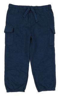 Tmavomodré cargo teplákové tepláky Disney