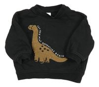 Čiernošedá mikina s dinosaurom H&M