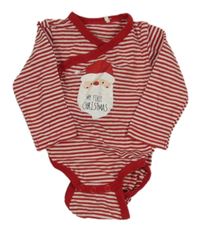 Červeno-bílé pruhované zavinovací body se Santou Topomini