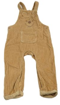 Hnědé manšestrové laclové kalhoty s Púem Disney