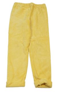 Žlté rebrované zamatové tregíny