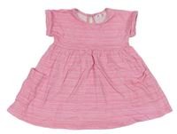Neónově ružové melírované šaty zn. Pep&Co