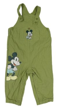 Zelené plátenné na traké nohavice s Mickeym Primark