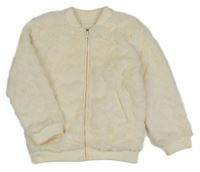 Smotanová kožušinová podšitá bunda C&A