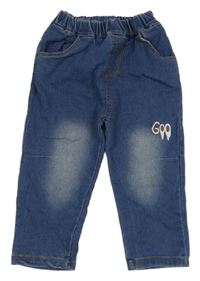 Modré teplákové rifle