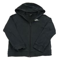 Čierna prepínaci mikina s logom a kapucňou Nike