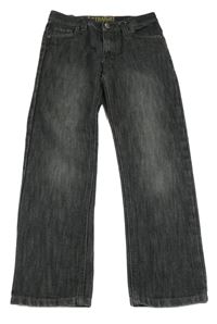 Tmavošedé straight fit rifle Denim Co.