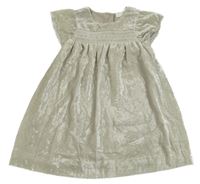 Svetlozelené zamatové šaty Next