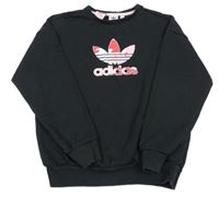Černá mikina s logem Adidas