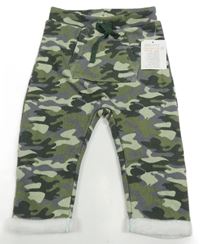 Khaki-šedé army baggy tepláky Ergee