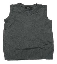 Tmavosivá svetrová vesta Next