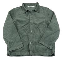 Khaki menšestrová košeľová bunda H&M