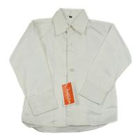 Nové - Smetanová košile se žebrováním 