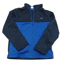 Tmavomodro-modrá prepínaci športová mikina