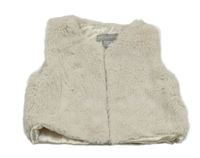 Smotanová kožušinová podšitá vesta Primark