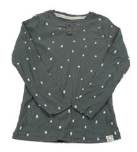 Šedé žebrované puntíkaté triko George