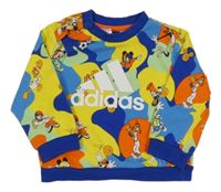Modro-barevná mikina s Mickeym a kamarády Adidas
