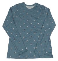 Šedomodré tričko s loptami George