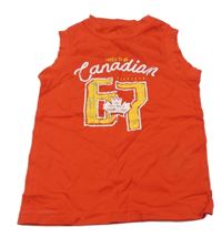 Červené tielko s číslom