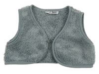 Sivá huňatá vesta Ergee