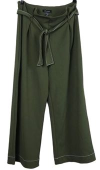 Dámské khaki culottes kalhoty s páskem New Look 
