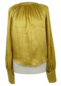 Dámská okrová saténová halenka M&S