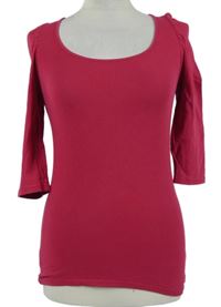 Dámské tmavorůžové triko FishBone 