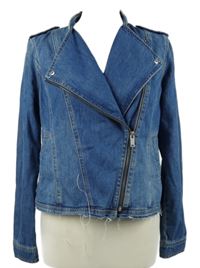 Dámský modrý riflový crop křivák Mint Velvet 