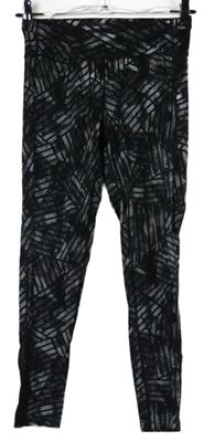 Dámské černo-šedé vzorované sportovní legíny Usa Pro 