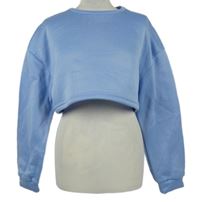 Dámská světlemodrá crop mikina Shein 