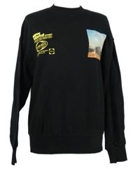 Pánska čierna mikina s potlačou H&M