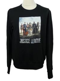 Pánská černá mikina s potiskem Justice League 