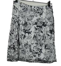 Dámska čierno-biela vzorovaná čipková sukňa Gina Benotti