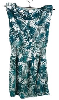 Dámská tyrkysovo-bílá vzorovaná těhotenská tunika H&M