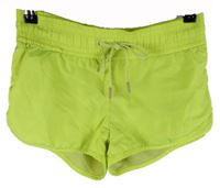 Dámské nenově zelené šusťákové sportovní kraťasy H&M