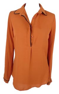 Dámska skořicová polo blúzka Dorothy Perkins