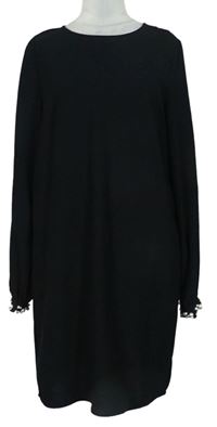 Dámske čierne šaty s korálkami H&M