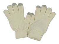 Bílé prstové rukavice Accessorires